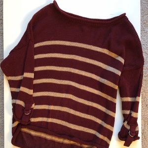 Crocheted Sweater with buckle detail